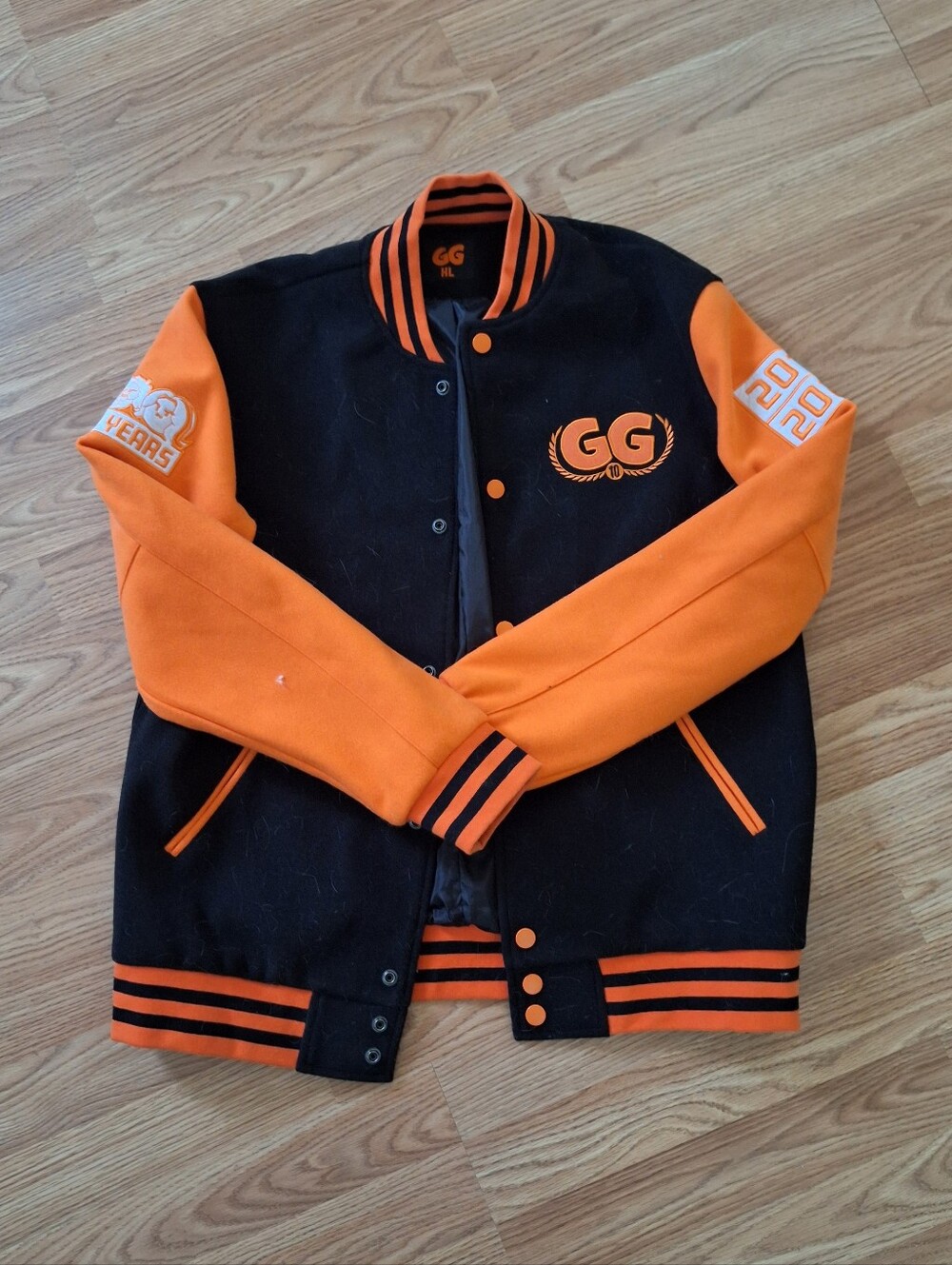 Limited-Time 10 Year Anniversary Game Grumps Black And Orange Varsity Jacket
